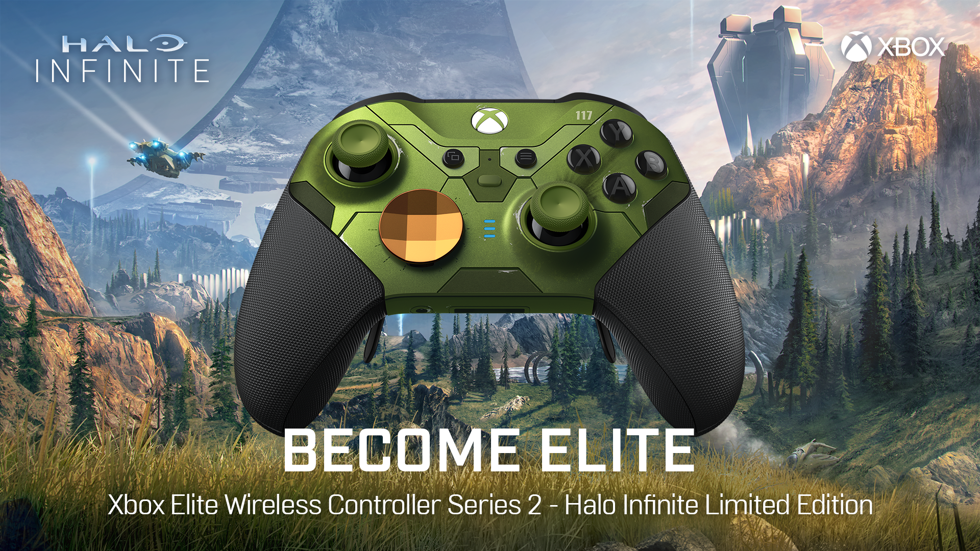 Halo lnfinite limited edition Xbox Elite wireless controller