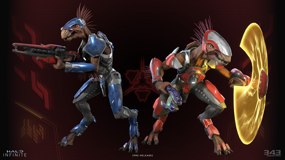 Render of two different Jackals. Shield or not, these wily enemies are no push-overs.