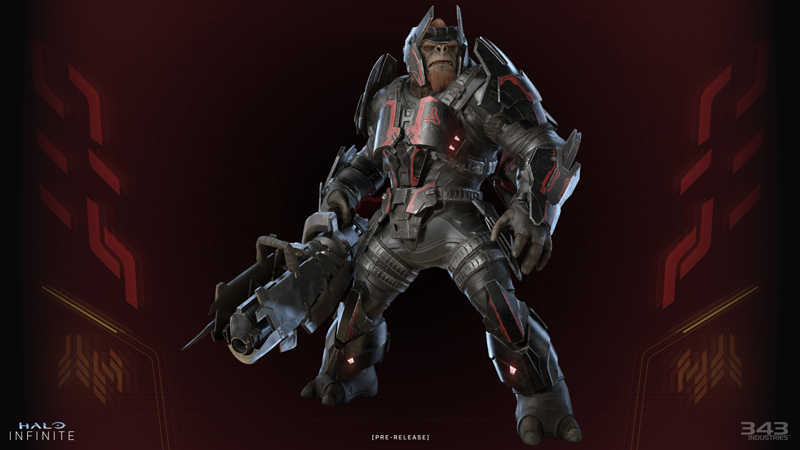 Render of a Banished "Spartan Killer", a formidable foe ready to face off against Master Chief. 