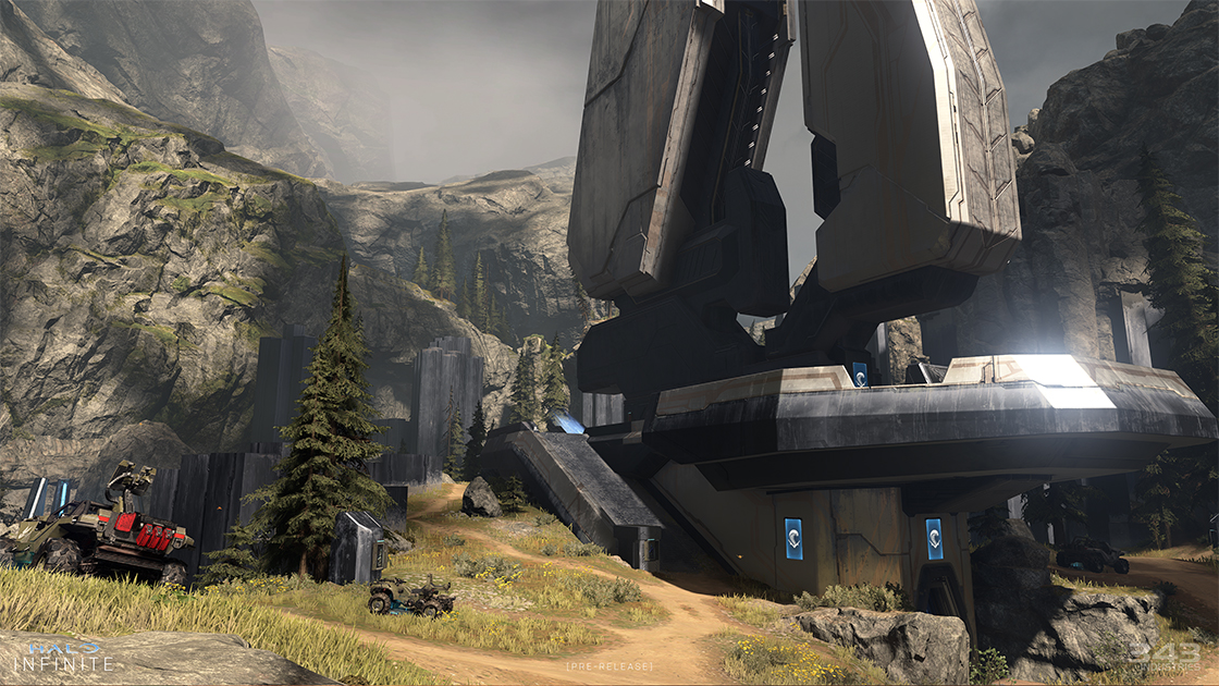 Fragmentation, a Big Team Battle map, features stunning Forerunner architecture