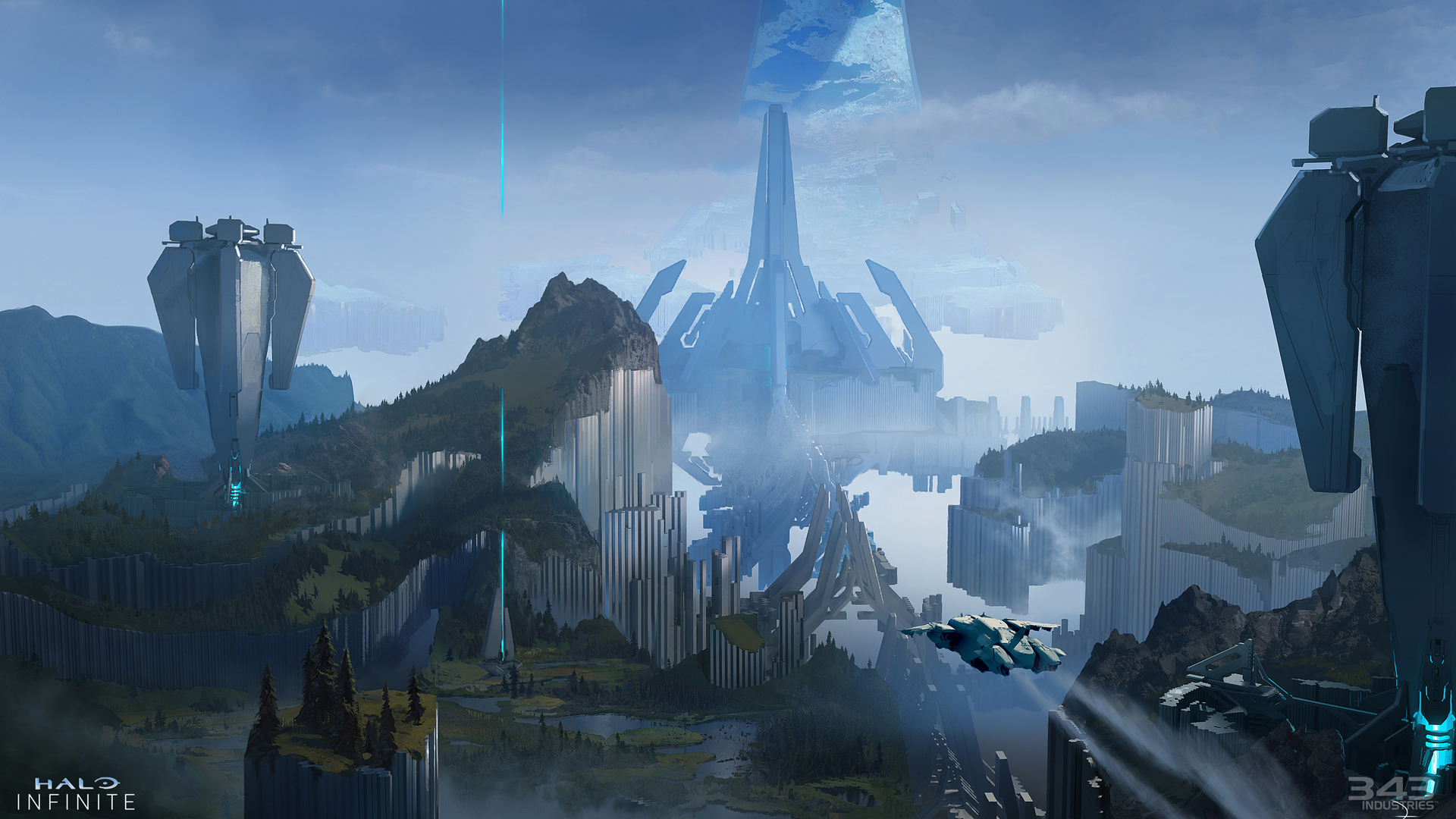 Concept art from The Art of Halo Infinite book