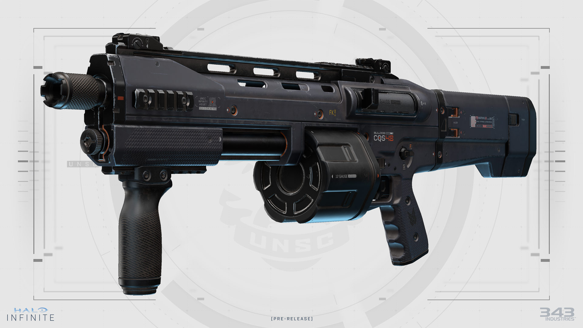 Render of the CQS48 Bulldog on a white UNSC background