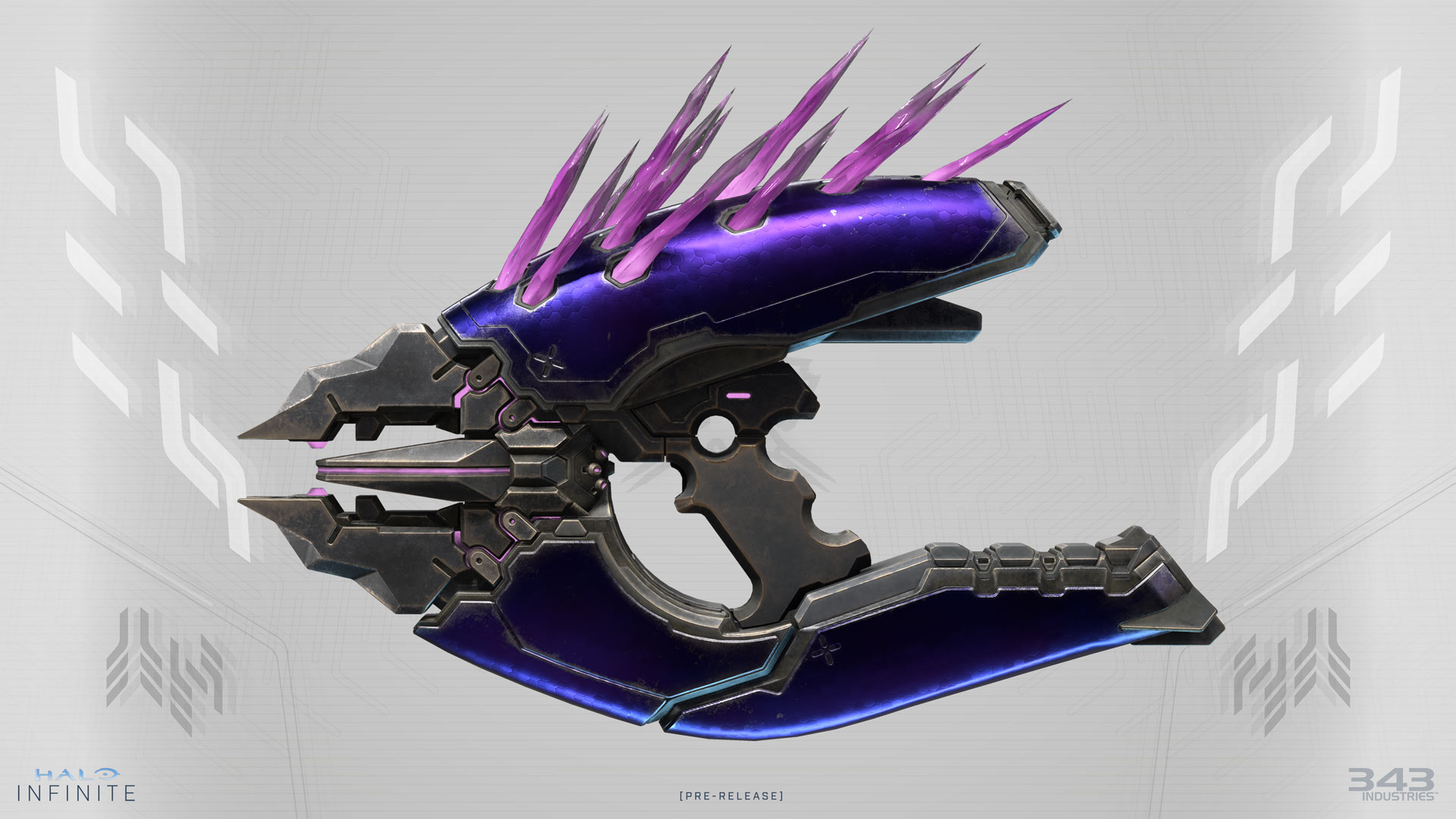 Render de um Needler em um fundo branco banido