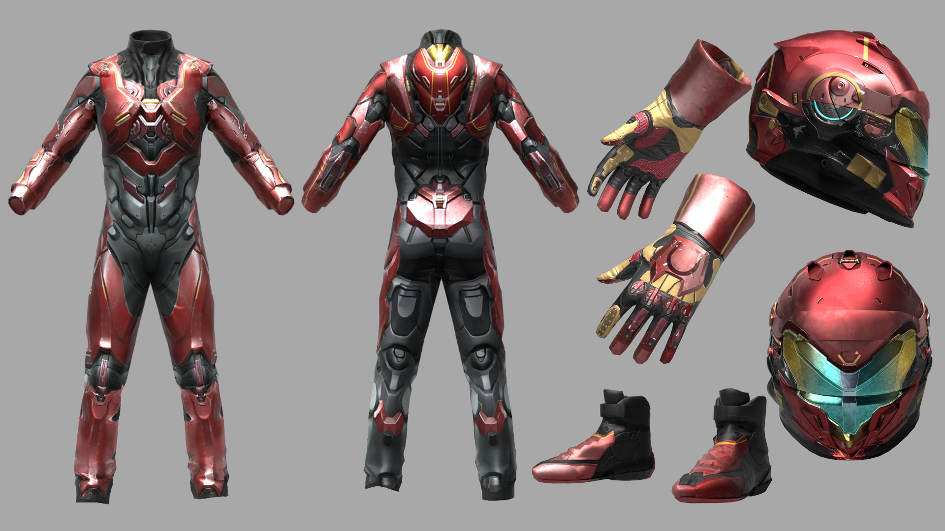 Equally important are the Mjolnir-themed suits based on Spartan Olympia Val...