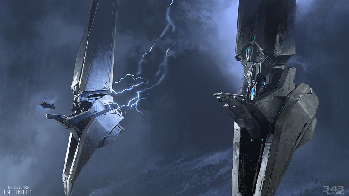 Concept artwork for Halo Infinite's Campaign