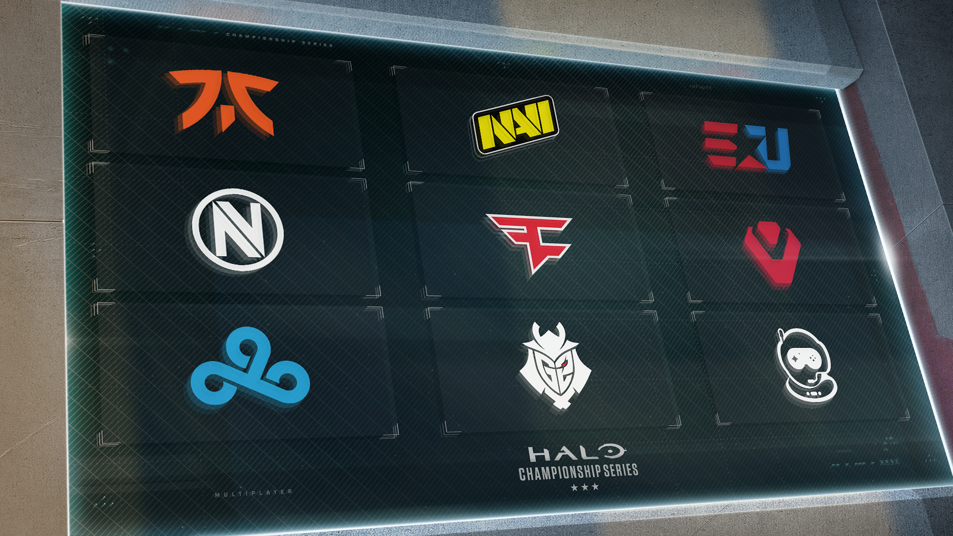 Halo Championship Series launch partners and their team logos